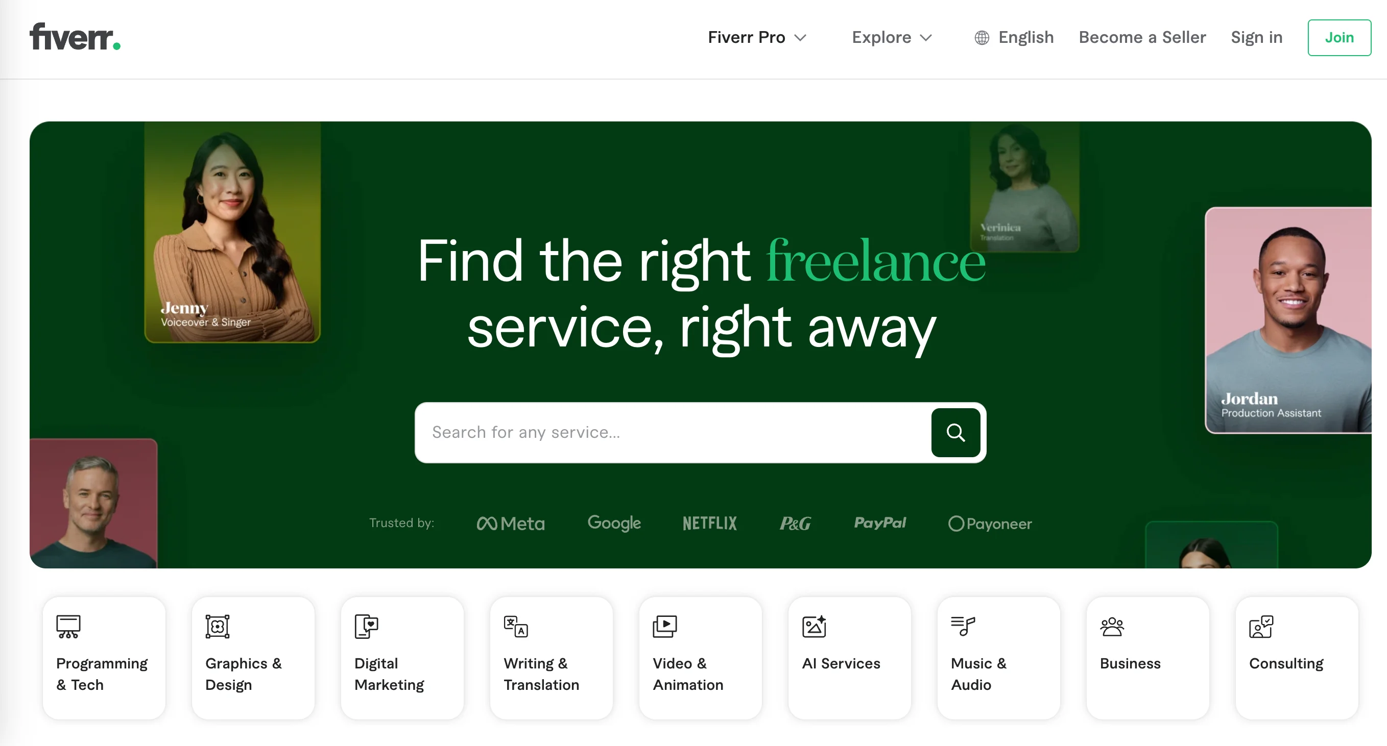 Fiverr - Affordable Freelance Talent Pool